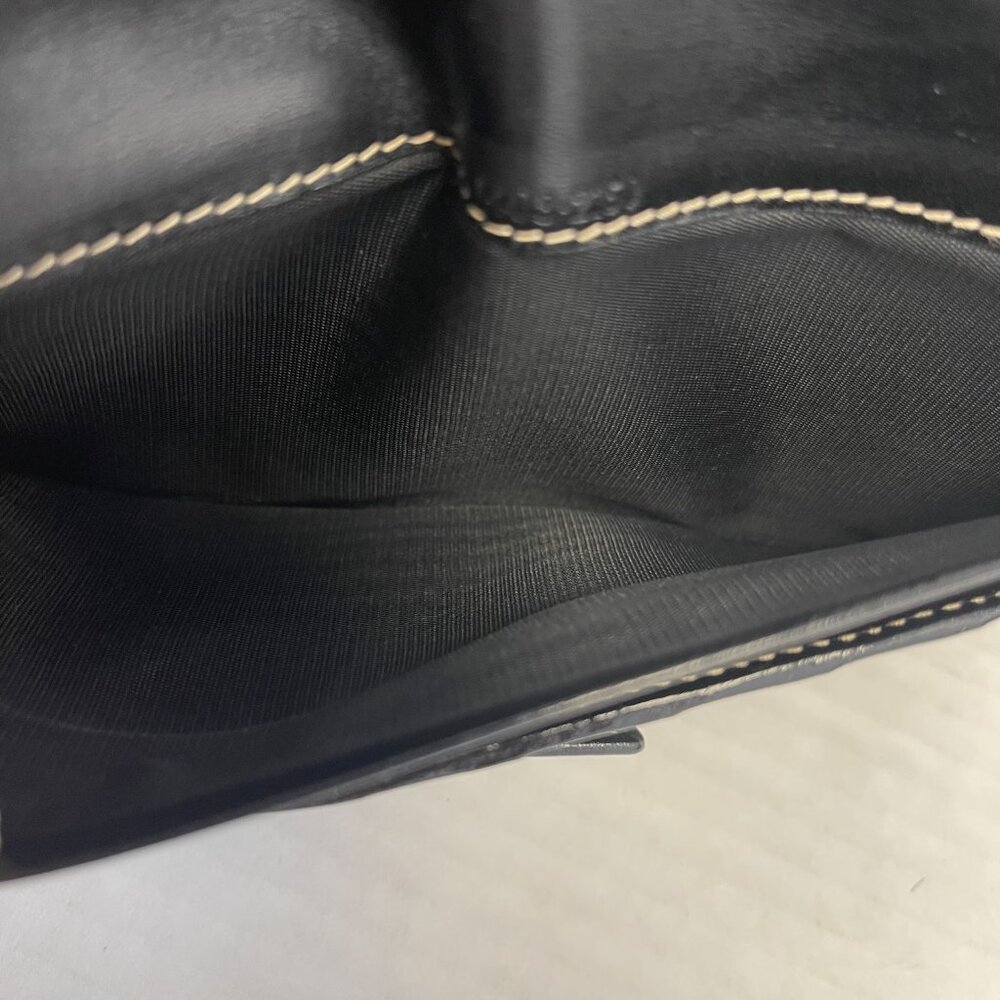 Gucci Leather Bifold Long Wallet w/ Coin Compartment  in Black - Preowned - Picture 11 of 13